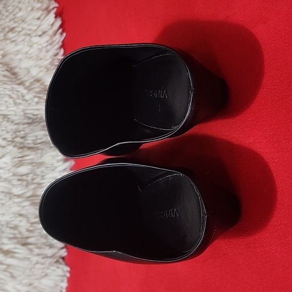 Vince Women's Vigo Leather Pointed Toe Mules - Picture 5 of 9